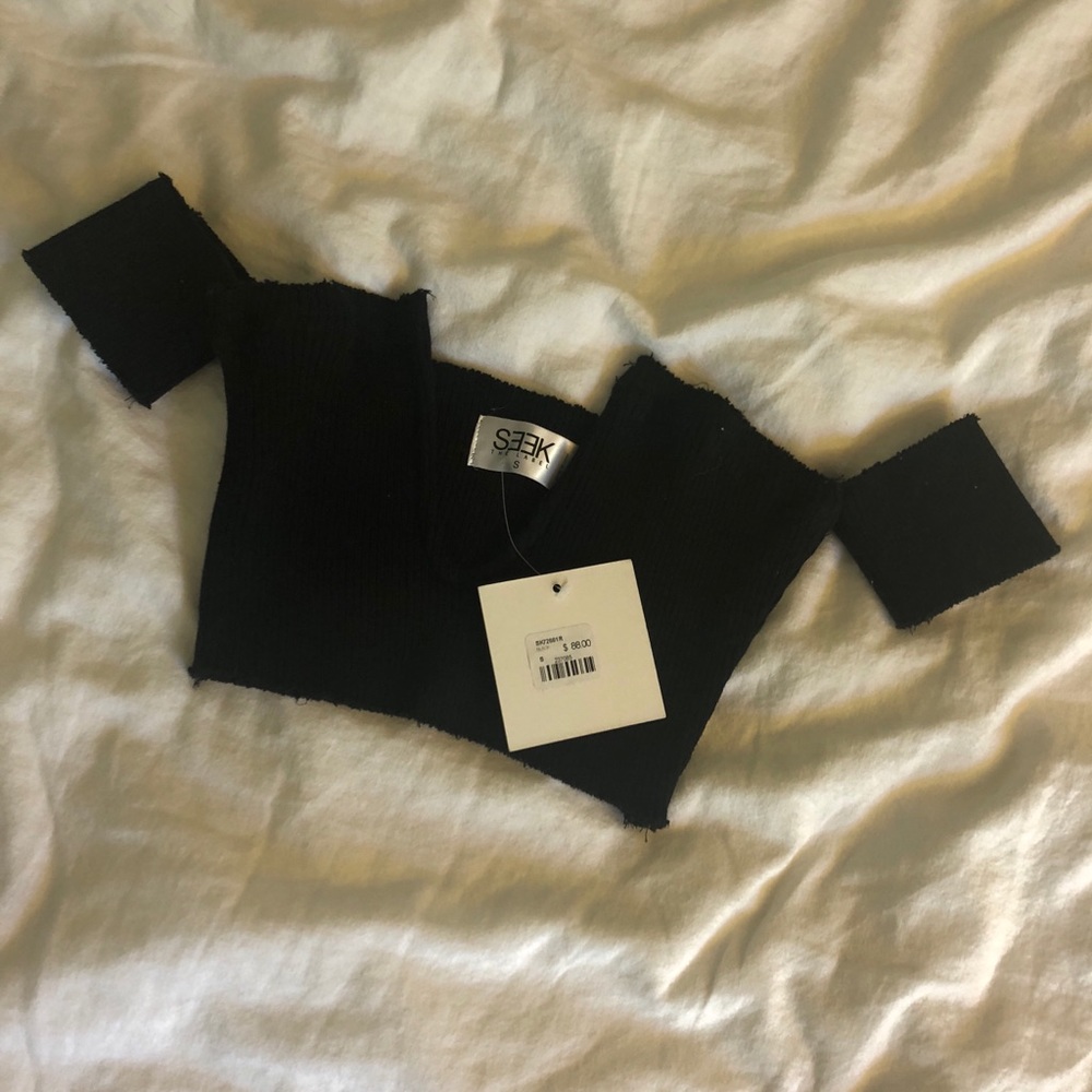 NWT Black LF Crop Top